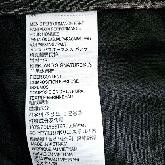 Kirkland Signature Mens Pants Gray Size 42 100% Polyester Performance Stretch - Picture 7 of 13